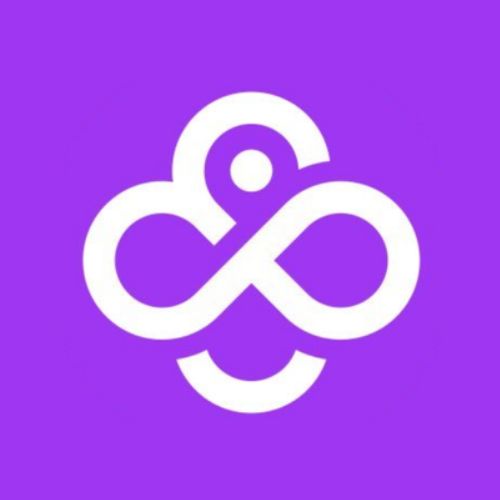 Blue Modern Information Technology Services Logo
